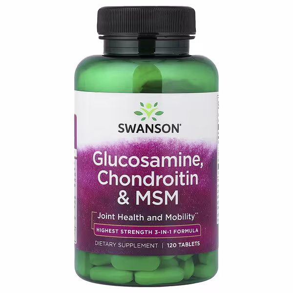 Swanson, Glucosamine, Chondroitin & MSM, 120 Tablets