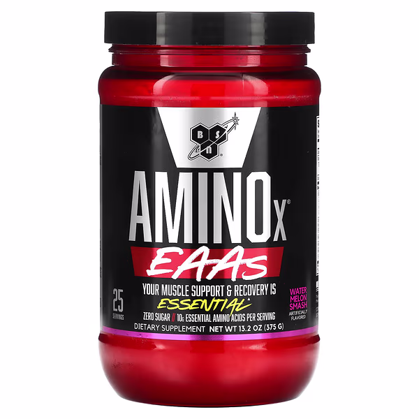 BSN, AminoX, EAAs, Muscle Support & Recovery, Watermelon Smash, 13.2 oz (375 g)