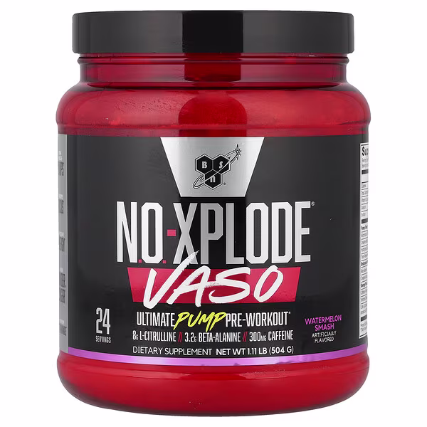 BSN, No-Xplode® VASO, Ultimate Pump Pre-Workout, Watermelon Smash, 1.11 lb (504 g)