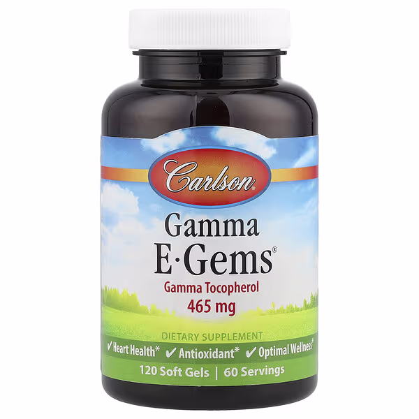 Carlson, Gamma E-Gems®, 465 mg, 120 Soft Gels