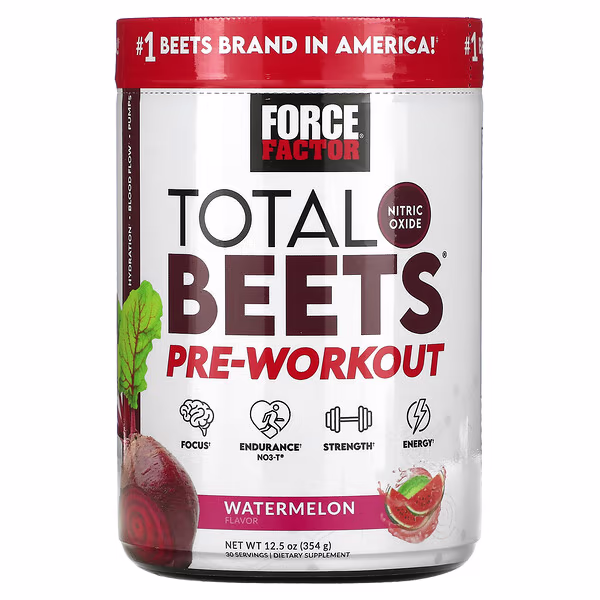 Force Factor, Total Beets®, Pre-Workout, Watermelon, 12.5 oz (354 g)
