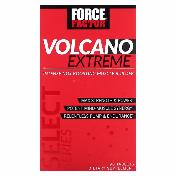 Force Factor, Volcano Extreme, Intense NOx-Boosting Muscle Builder, 90 Tablets