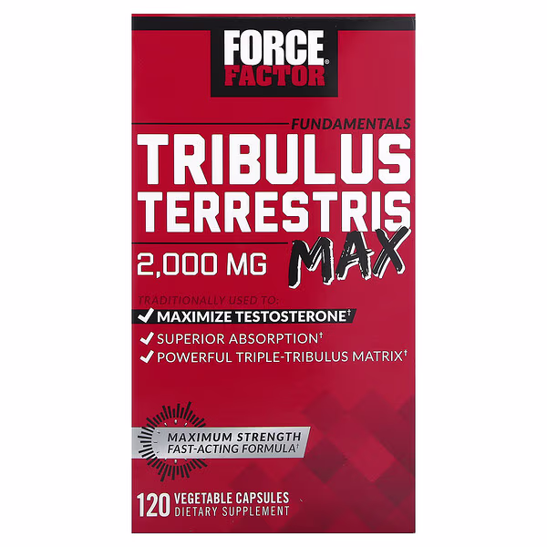 Force Factor, Fundamentals, Tribulus Terrestris Max, 120 Vegetable Capsules