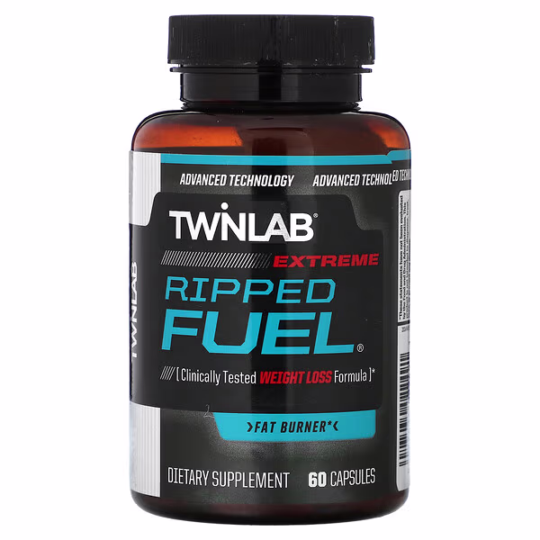 Twinlab, Ripped Fuel Extreme, Fat Burner, 60 Capsules
