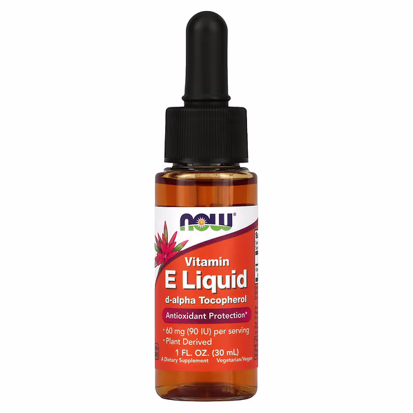 NOW Foods, Vitamin E Liquid, 60 mg (90 IU), 1 fl oz (30 ml)