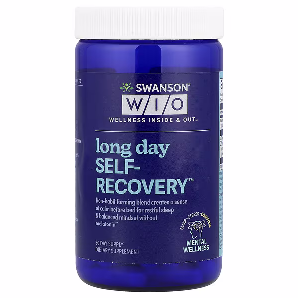 Swanson WIO, Long Day Self-Recovery™, 60 Capsules