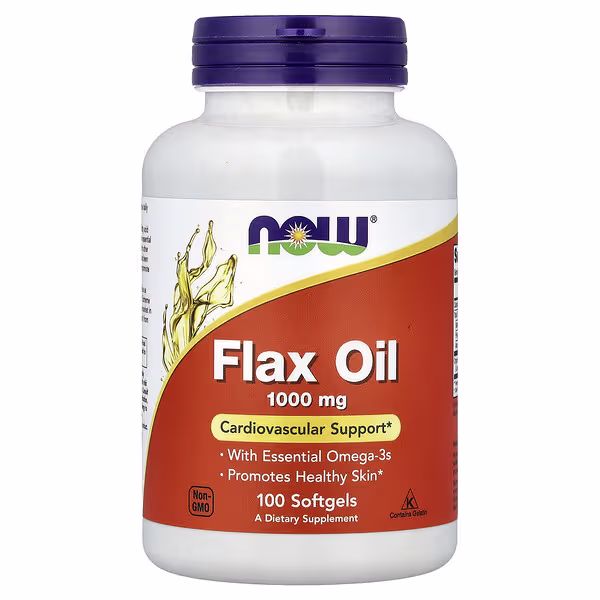 NOW Foods, Flax Oil, 100 Softgels (1,000 mg per Softgel)