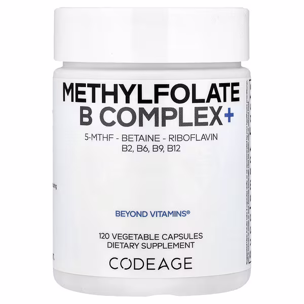 Codeage, Methylfolate B Complex+, 120 Vegetable Capsules