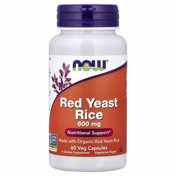 NOW Foods, Red Yeast Rice, 600 mg, 60 Veg Capsules