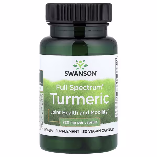 Swanson, Full Spectrum® Turmeric, 720 mg, 30 Vegan Capsules