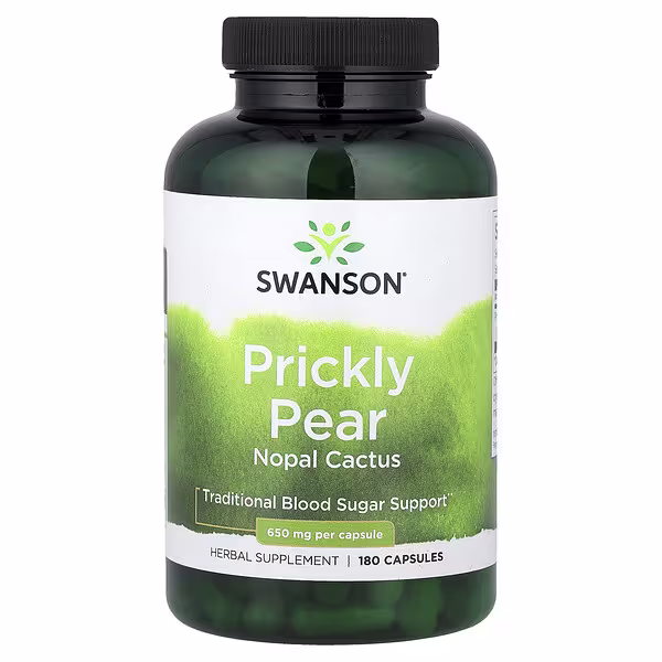 Swanson, Prickly Pear Nopal Cactus, 180 Capsules (650 mg Per capsule)