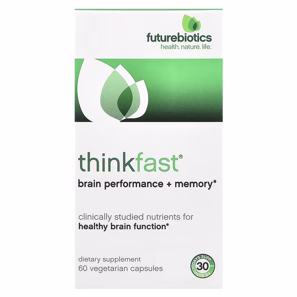 Futurebiotics, ThinkFast®, Brain Performance + Memory, 60 Vegetarian Capsules