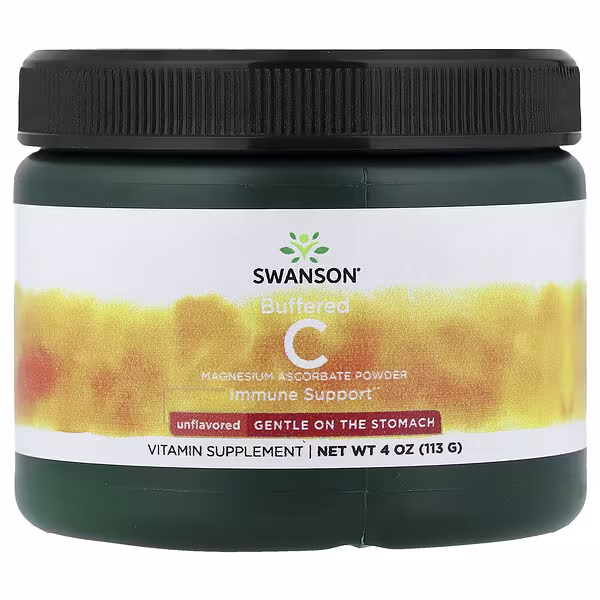 Swanson, Buffered C Powder, Unflavored, 4 oz (113 g)