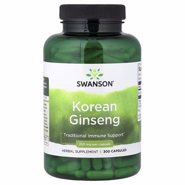 Swanson, Korean Ginseng, 300 Capsules (250 mg per Capsule)