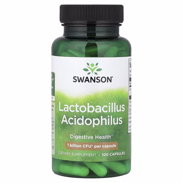 Swanson, Lactobacillus Acidophilus, 1 Billion CFU, 100 Capsules