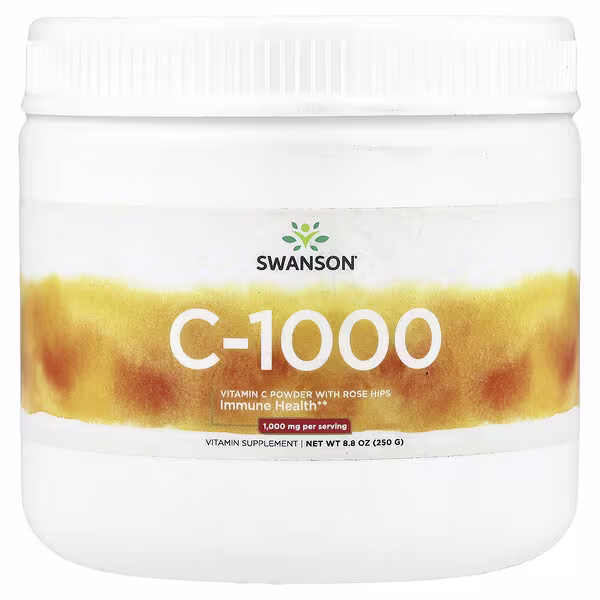 Swanson, Vitamin C Powder, with Rose Hips, 8.8 oz (250 g)