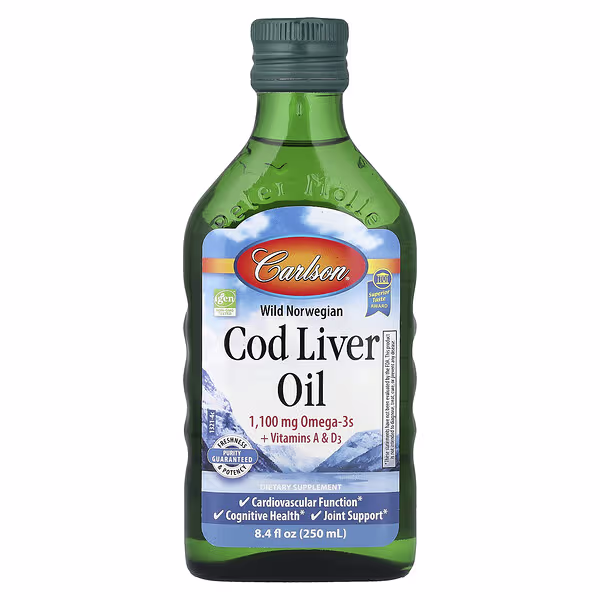Carlson, Wild Norwegian Cod Liver Oil, 8.4 fl oz (250 ml)
