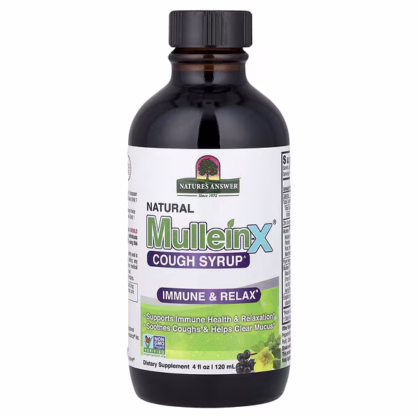 Nature's Answer, Natural Mullein-X® Cough Syrup, 4 fl oz (120 ml)
