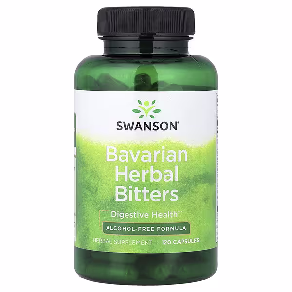 Swanson, Bavarian Herbal Bitters, Alcohol-Free, 120 Capsules