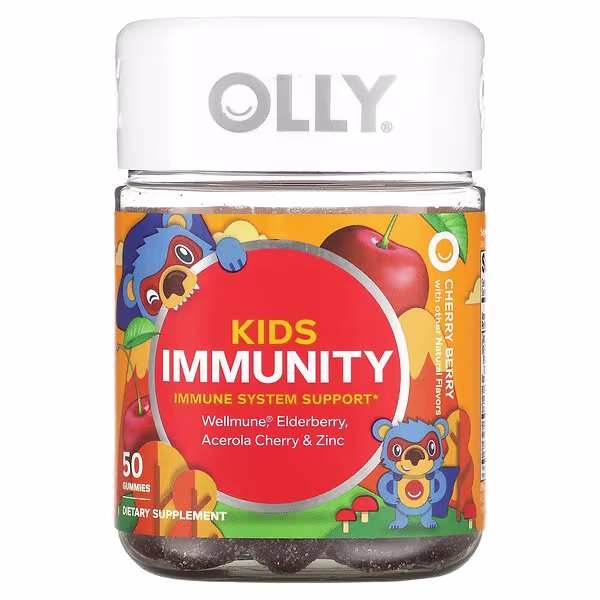 OLLY, Kids Immunity, Cherry Berry, 50 Gummies