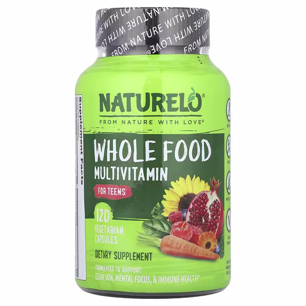 NATURELO, Whole Food Multivitamin, For Teens, 120 Vegetarian Capsules