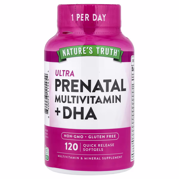 Nature's Truth, Ultra Prenatal Multivitamin + DHA, 120 Quick Release Softgels