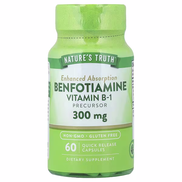 Nature's Truth, Benfotiamine, 300 mg, 60 Quick Release Capsules