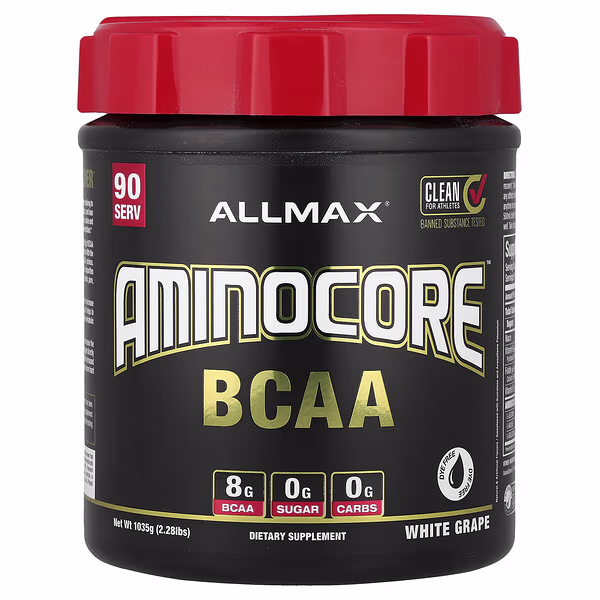 ALLMAX, AMINOCORE™ BCAA, White Grape, 2.28 lbs (1,035 g)