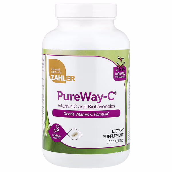 Zahler, PureWay-C®, Vitamin C and Bioflavonoids, 180 Tablets