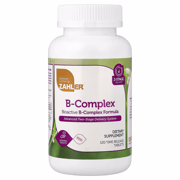 Zahler, Bioactive B-Complex, 120 Time Release Tablets