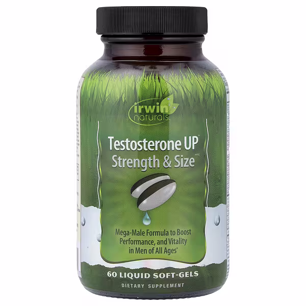 Irwin Naturals, Testosterone UP Strength & Size™, 60 Liquid Softgels