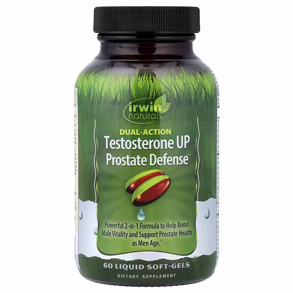Irwin Naturals, Testosterone UP Prostate Defense™, Dual-Action, 60 Liquid Soft-Gels