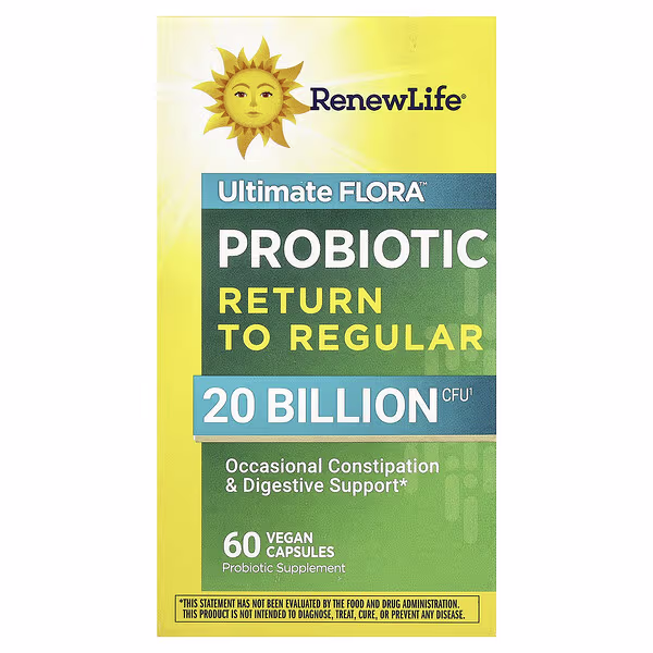 Renew Life, Ultimate Flora™, Probiotic Return to Regular, 60 Vegan Capsules