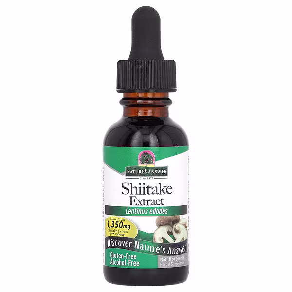 Nature's Answer, Shiitake Extract, Alcohol-Free, 1,350 mg , 1 fl oz (30 ml)