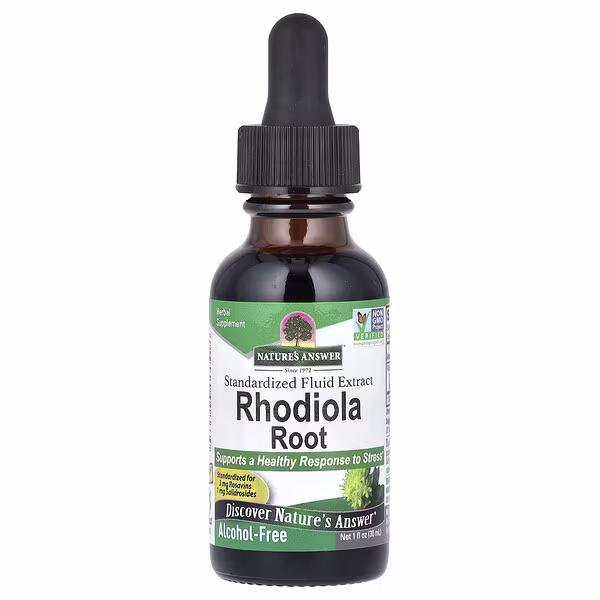 Nature's Answer, Rhodiola Root, Standardized Fluid Extract, Alcohol-Free, 1,000 mg, 1 fl oz (30 ml)
