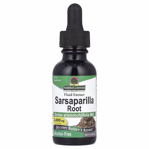 Nature's Answer, Sarsaparilla Root, Fluid Extract, Alcohol-Free, 2,000 mg, 1 fl oz (30 ml)