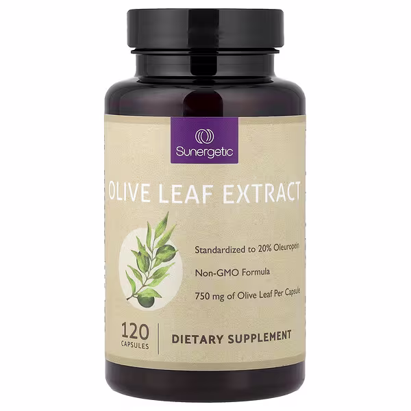 Sunergetic, Olive Leaf Extract, 750 mg, 120 Capsules