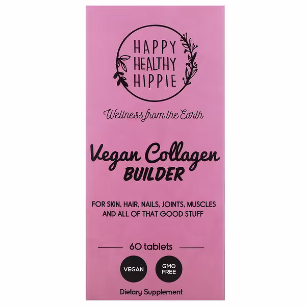 Happy Healthy Hippie, Vegan Collagen Builder, 60 Tablets