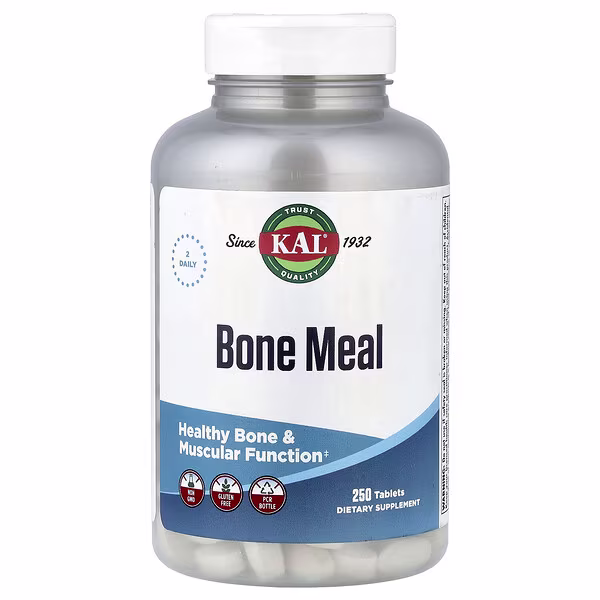 KAL, Bone Meal, 250 Tablets