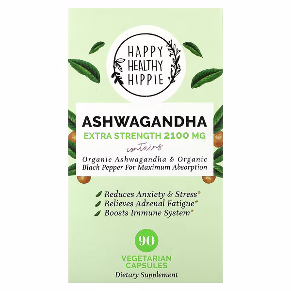 Happy Healthy Hippie, Ashwagandha, 2,100 mg, 90 Vegetarian Capsules
