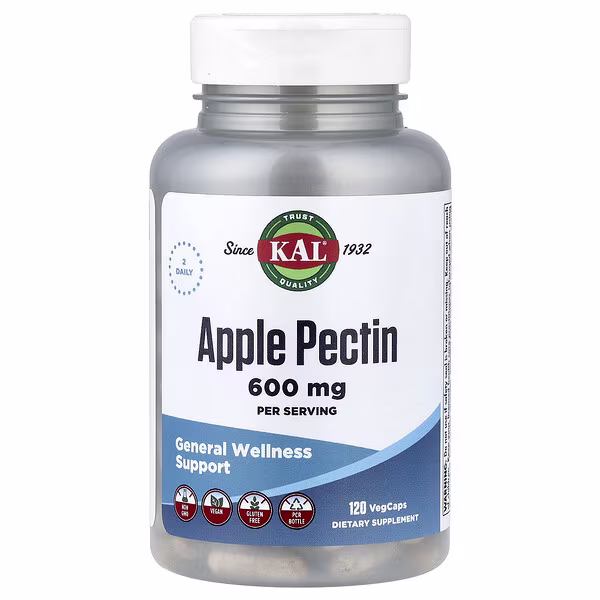 KAL, Apple Pectin, 120 VegCaps (300 mg per Vegcap)