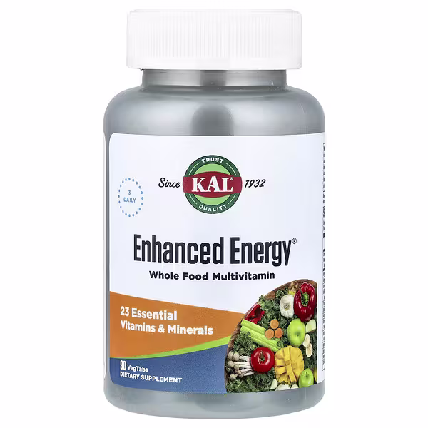KAL, Enhanced Energy®, Whole Food Multivitamin, 90 VegTabs