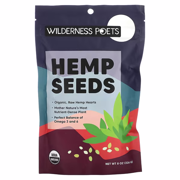 Wilderness Poets, Organic Hemp Seeds, 8 oz (226 g)