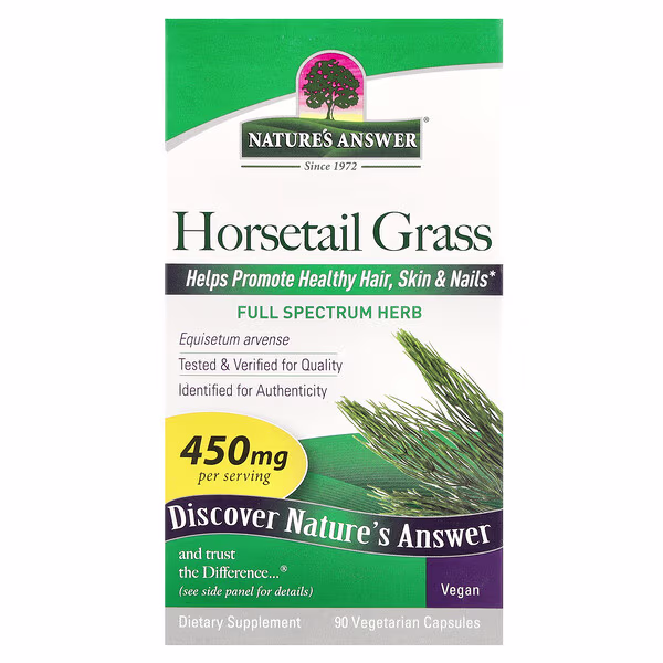 Nature's Answer, Horsetail Grass, 450 mg, 90 Vegetarian Capsules