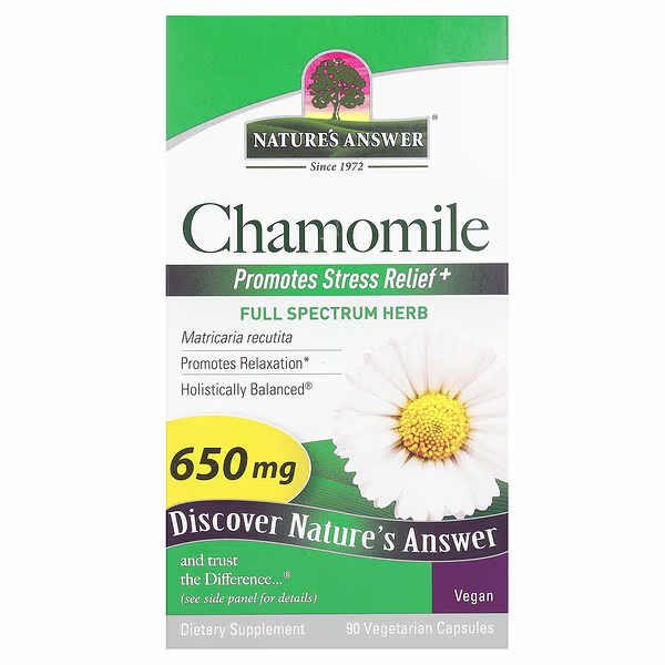 Nature's Answer, Chamomile, 90 Vegetarian Capsules (325 mg per Capsule)