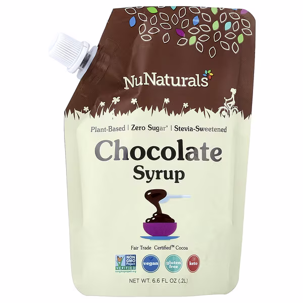 NuNaturals, Chocolate Syrup, 6.6 fl oz (0.2 L)