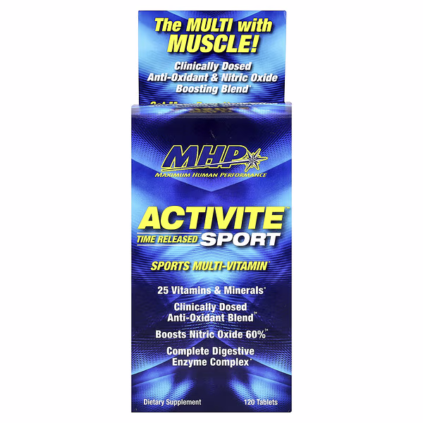 MHP, Activite Sport, Multi Vitamin, Time Released, 120 Tablets