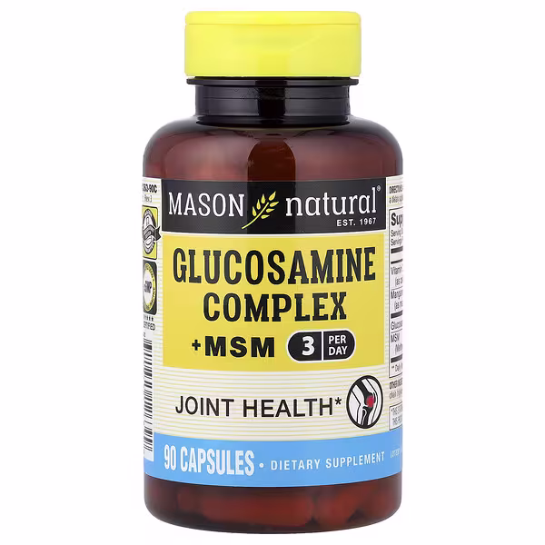 Mason Natural, Glucosamine Complex + MSM, 90 Capsules