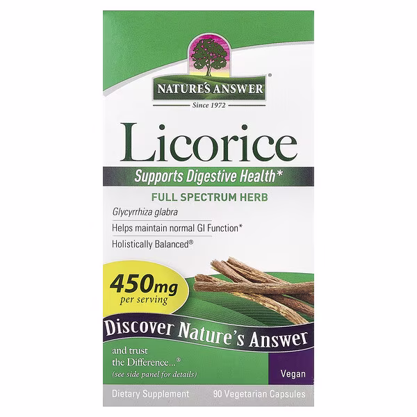 Nature's Answer, Licorice, 450 mg, 90 Vegetarian Capsules