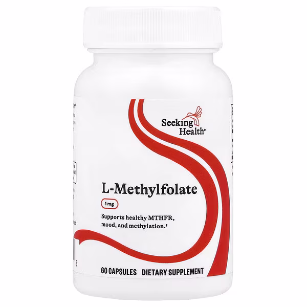 Seeking Health, L-Methylfolate, 1 mg, 60 Capsules